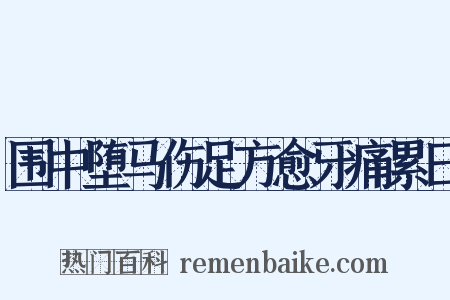 围中堕马伤足方愈牙痛累日是什么意思的图片